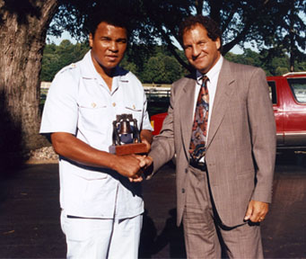 Muhammad Ali with author Arnold Beizer